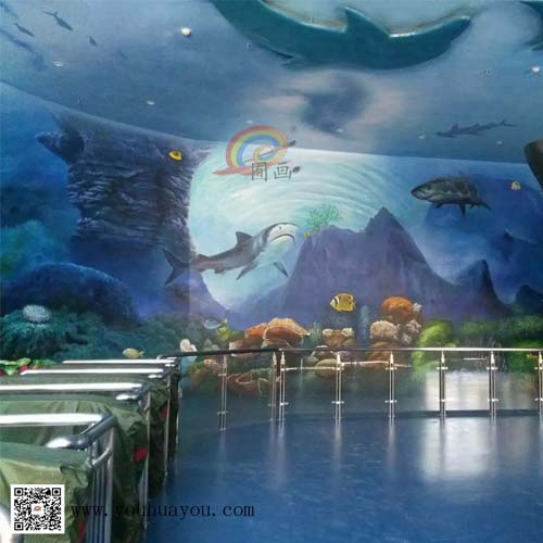 貴州多彩城極地海洋世界墻繪工程